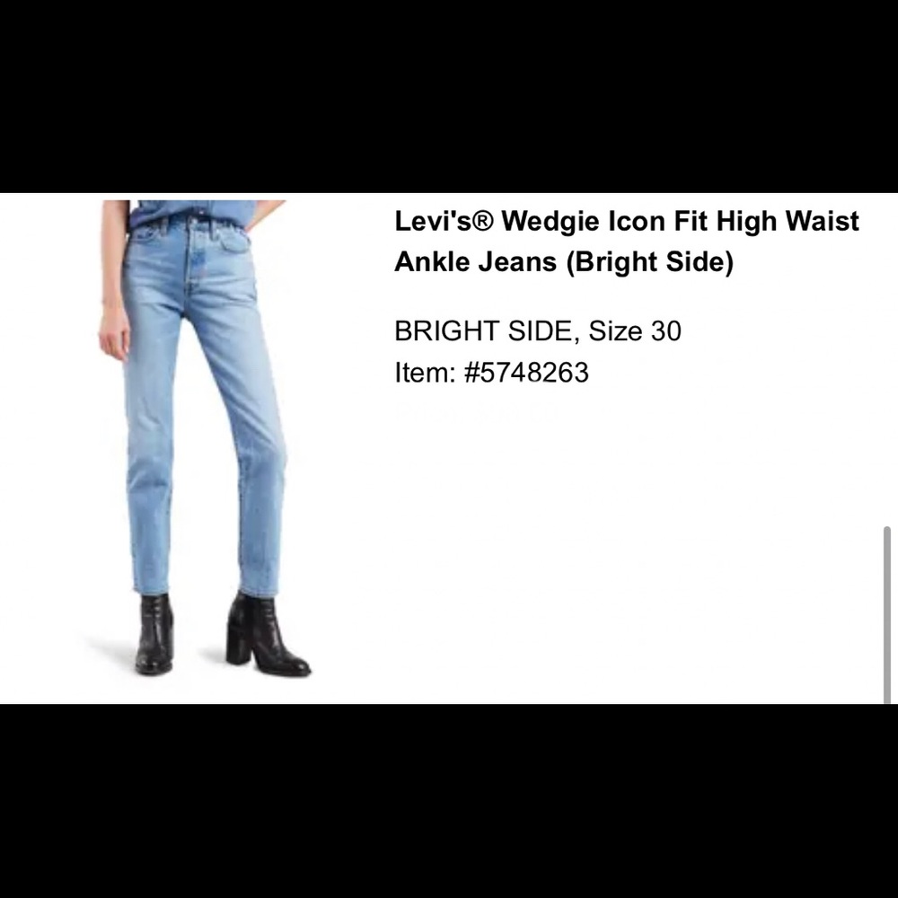 Levi’s Wedgie Icon fit jeans- Size 30 waist